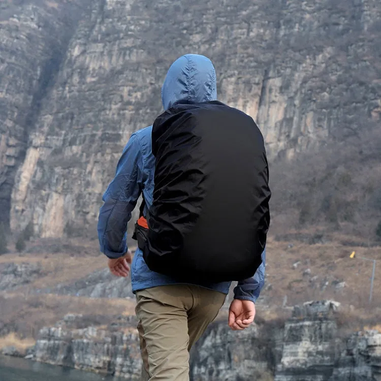 35L Adjustable Waterproof Dustproof Backpack  Rain Cover Portable Ultralight Protective Cover(Black)
