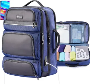 40L Travel Luggage Backpack with Laptop Compartment, Personal Item Bag for Men, Carry on Luggage Daypack with USB Charging Port, Alternative to Suitcase