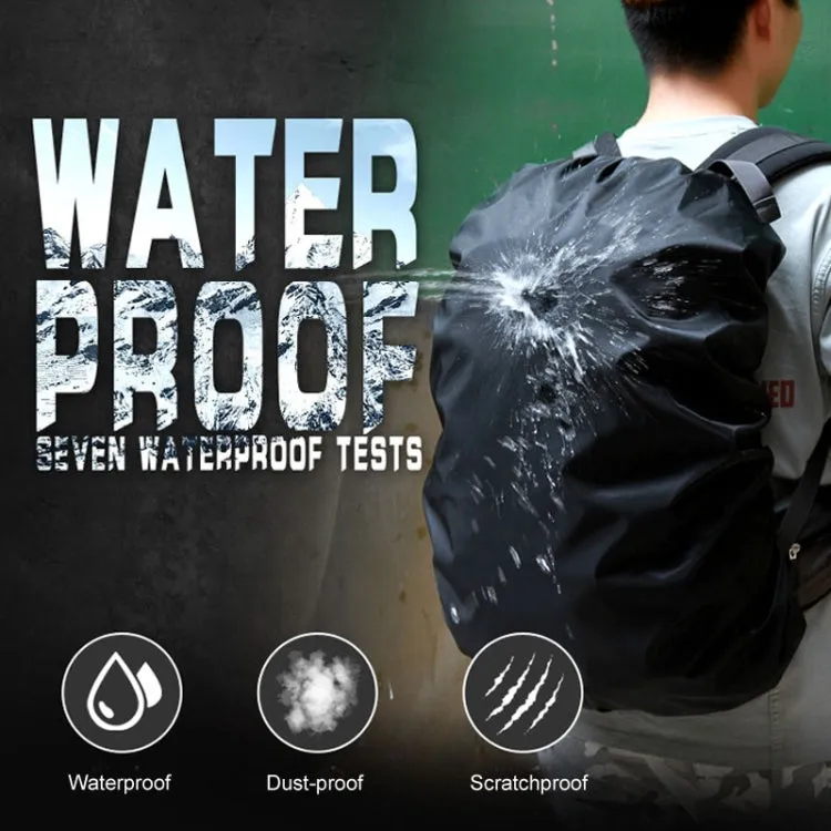 45L Adjustable Waterproof Dustproof Backpack  Rain Cover Portable Ultralight Protective Cover(Black)