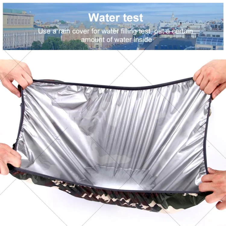 45L Adjustable Waterproof Dustproof Backpack  Rain Cover Portable Ultralight Protective Cover(Black)