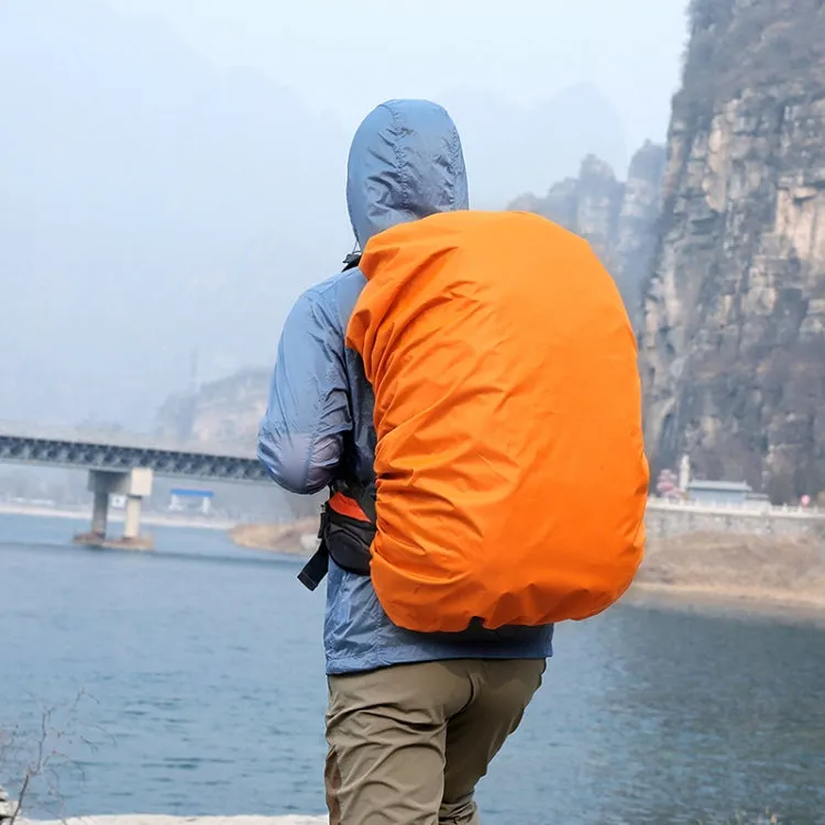 45L Adjustable Waterproof Dustproof Backpack  Rain Cover Portable Ultralight Protective Cover(Orange)