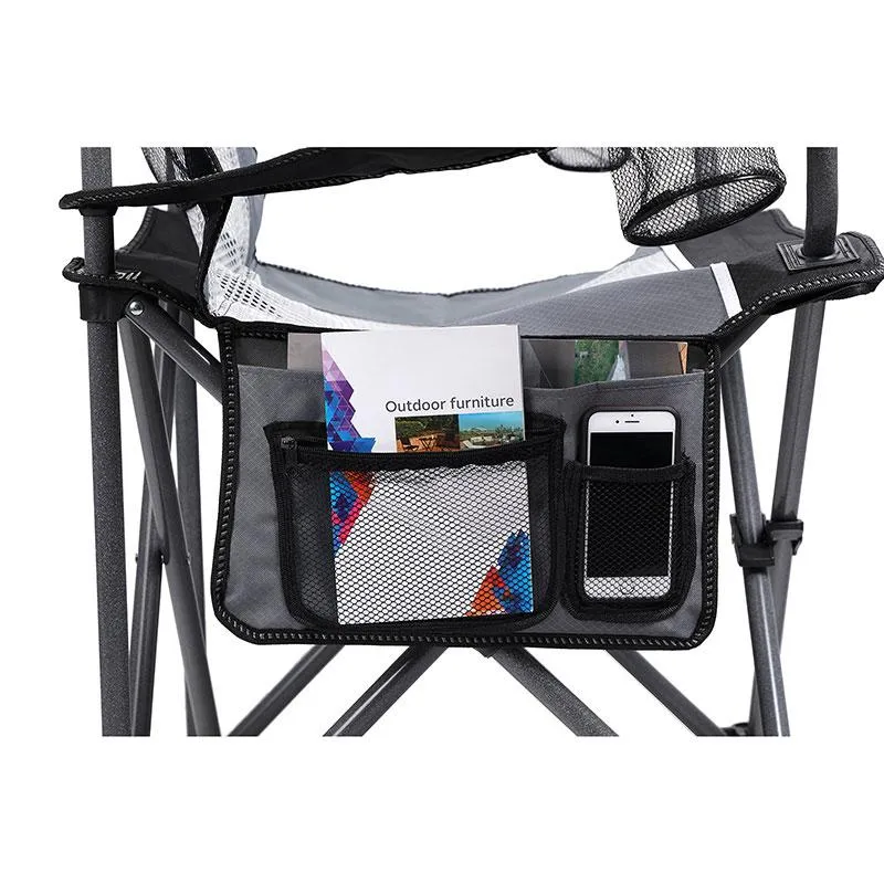 ALPHA CAMP Oversized Mesh Back Camping Folding Chair
