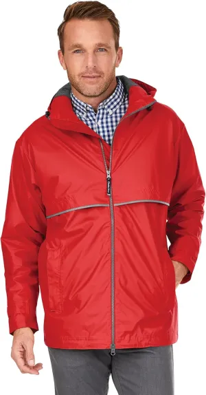 Charles River Men's New Englander Waterproof Rain Jacket (Reg & Ext Sizes)