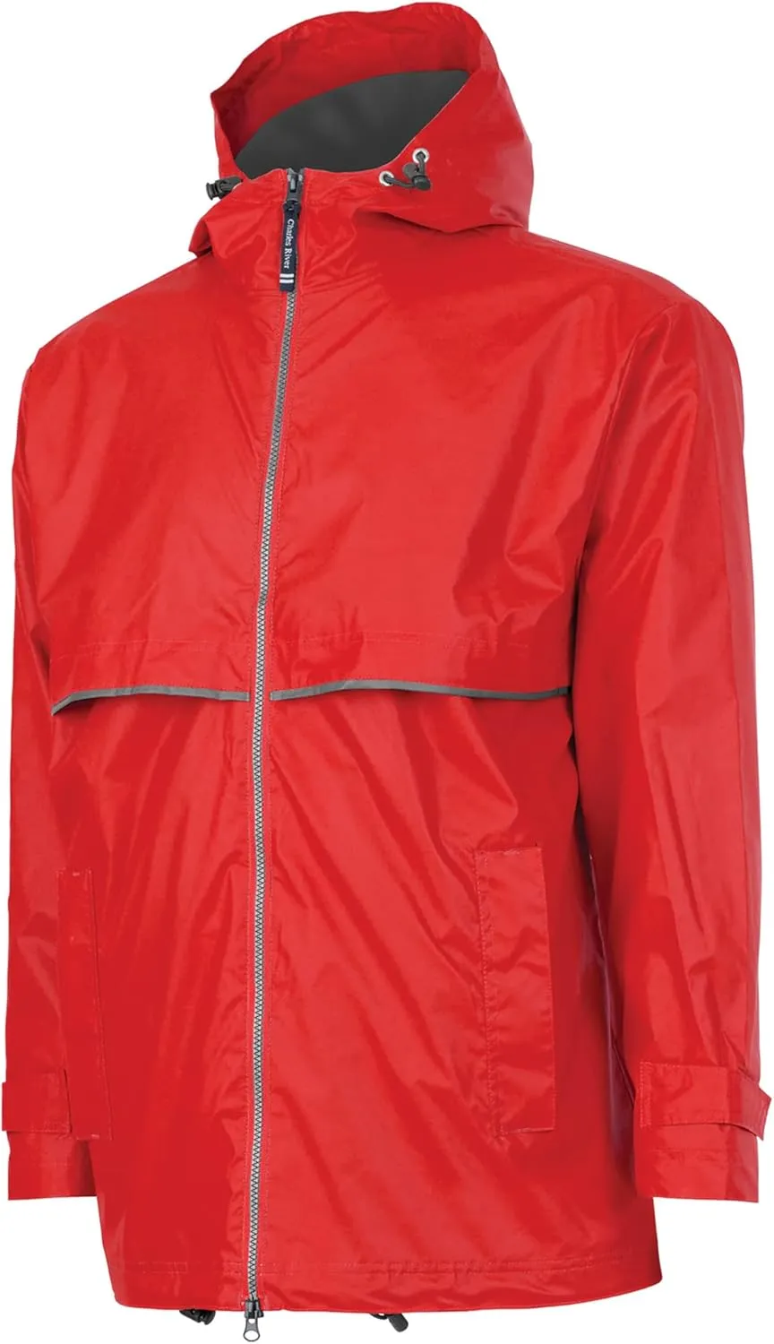 Charles River Men's New Englander Waterproof Rain Jacket (Reg & Ext Sizes)
