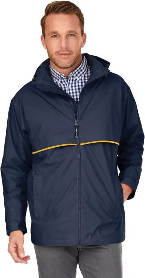 Charles River Men's New Englander Waterproof Rain Jacket (Reg & Ext Sizes)