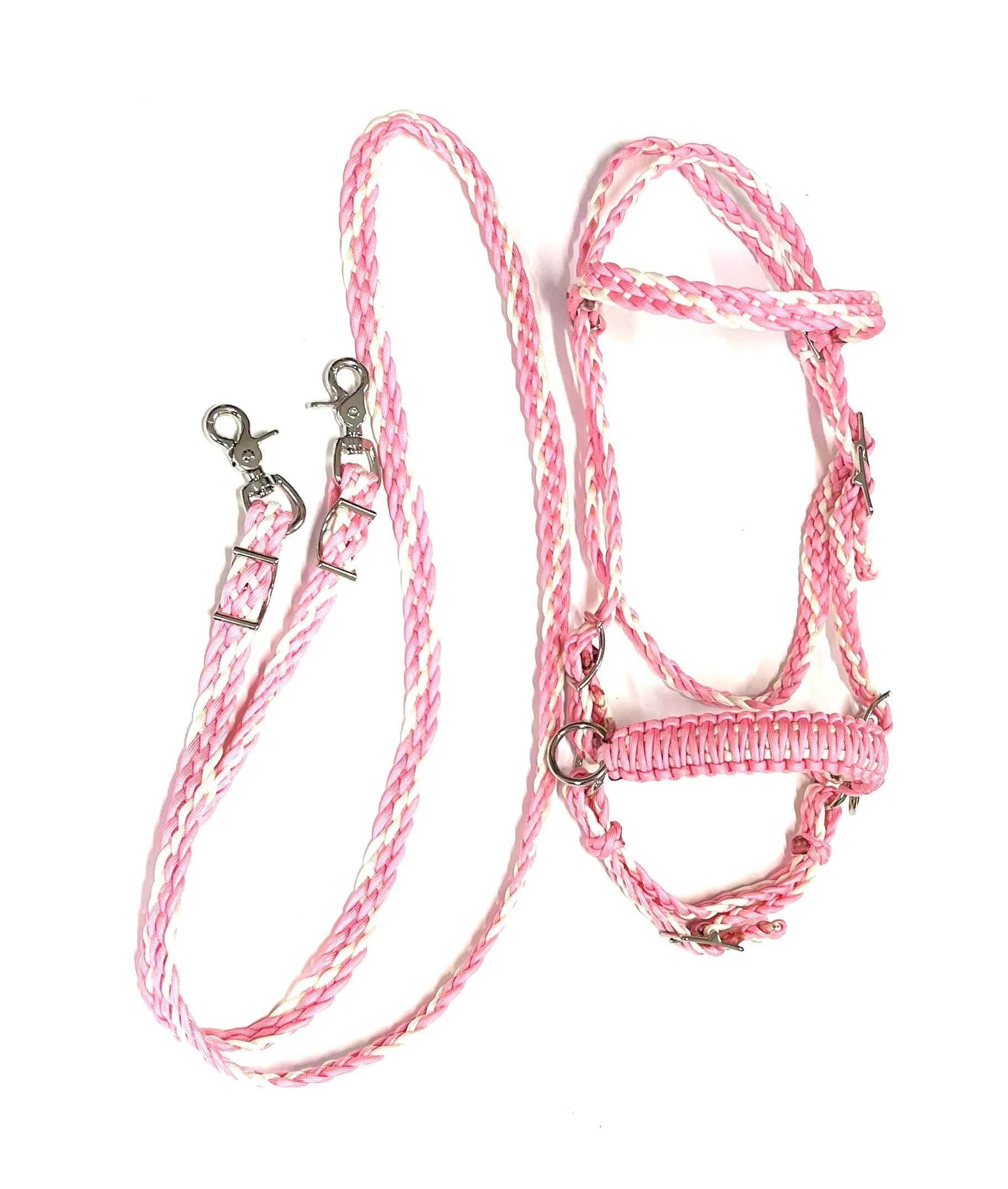 Complete Bitless bridle for ponies …side pull hackamore with reins