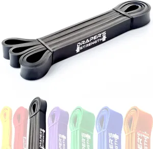 Draper's Strength Heavy Duty Resistance Stretch Loop Bands for Powerlifting Workout Exercise and Assisted Pull Ups