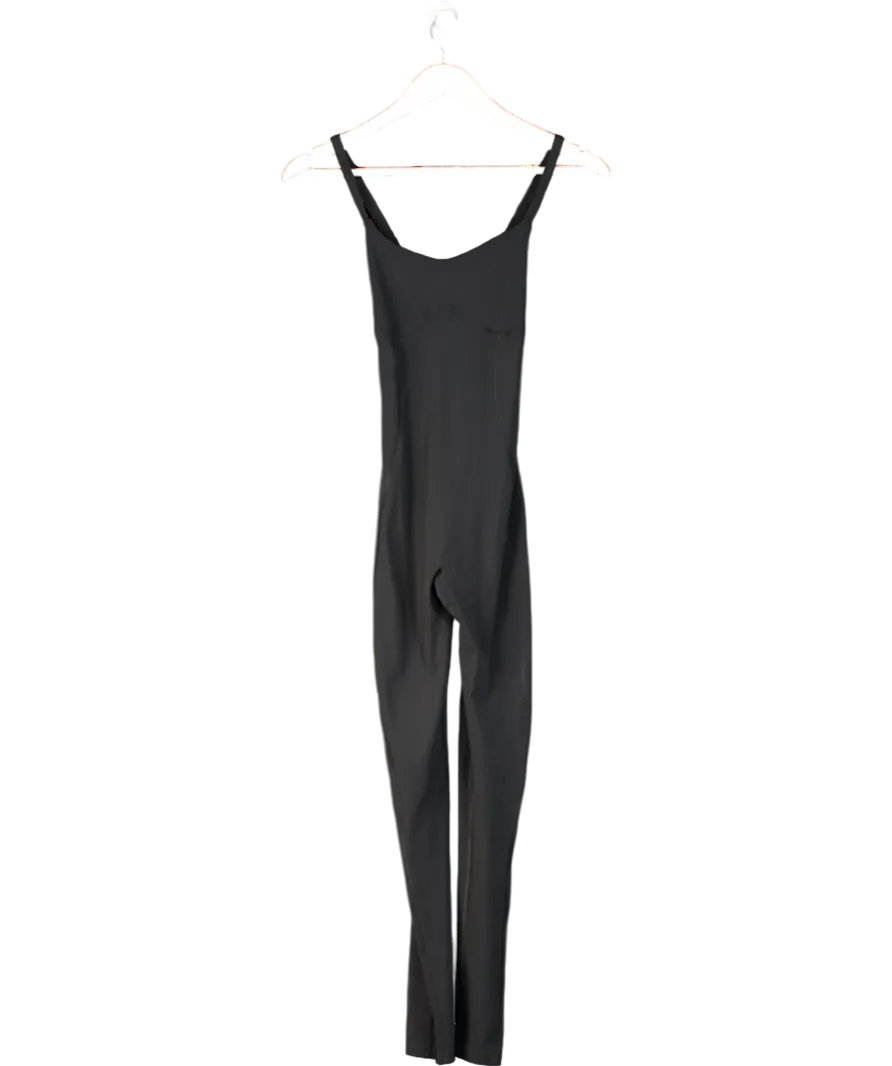 gymshark Black Strappy All In One Full Length Jumpsuit UK XS