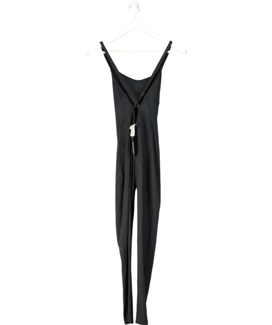 gymshark Black Strappy All In One Full Length Jumpsuit UK XS