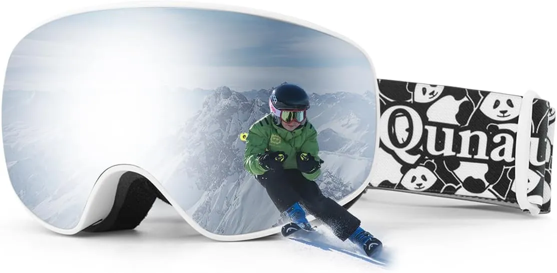 Kids Ski Goggles Anti Fog OTG Snow Snowboard Goggles Boys Girls Toddler