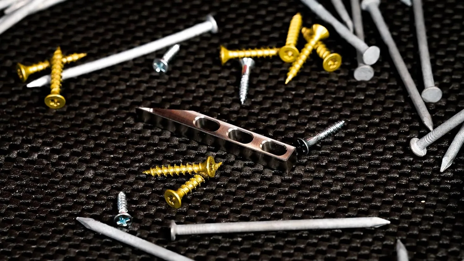Multi Tool EDC Pry Bar Keychain - Everyday Carry Mini Pry Bar Keychain - Heavy Duty Stainless Steel Pocket Prybar Key Chain with Screw Driver & Box Opener - Made in USA - Design 4
