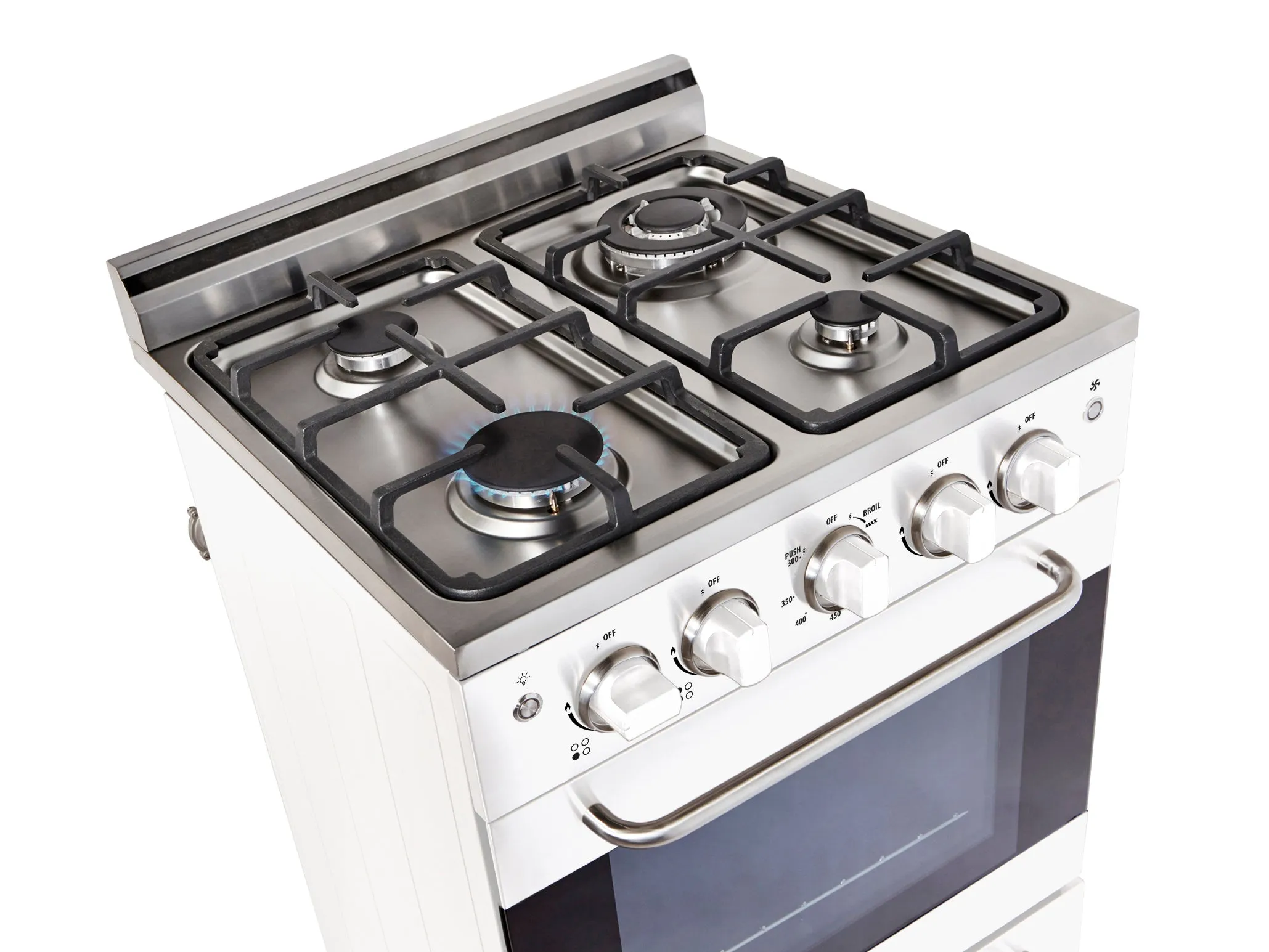 Unique Prestige 24" Stainless Convection Gas Range (Electric Ignition)