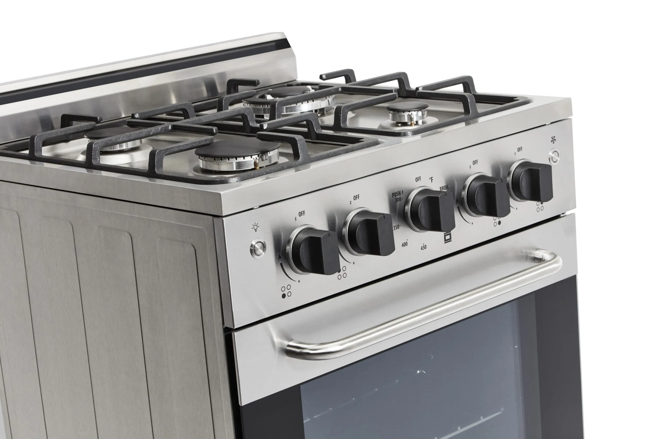 Unique Prestige 24" Stainless Convection Gas Range (Electric Ignition)